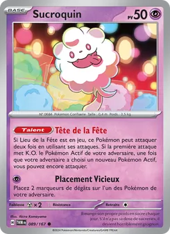 Carte Pokémon Sucroquin 089