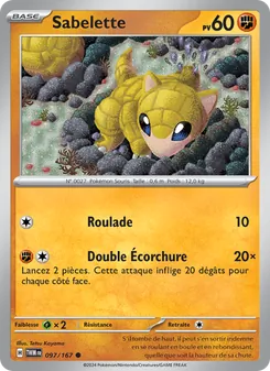 Carte Pokémon Sabelette 097 — Mascarade Crépusculaire