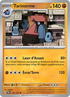 Carte Pokémon Tarinorme 102