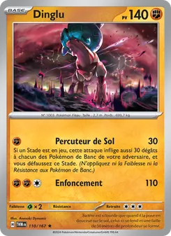 Carte Pokémon Dinglu 110