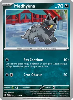 Carte Pokémon Medhyèna 113