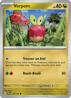 Carte Pokémon Verpom 126
