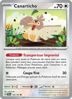 Carte Pokémon Canarticho 132