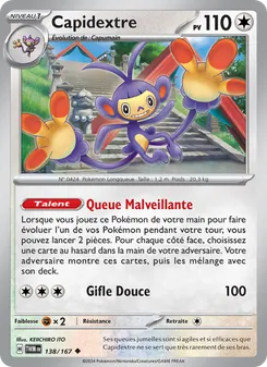 Carte Pokémon Capidextre 138