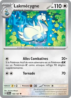 Carte Pokémon Lakmécygne 140