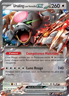 Carte Pokémon Ursaking Lune Vermeille-ex 141