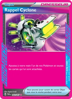 Carte Pokémon Rappel Cyclone 162