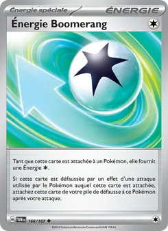 Carte Pokémon Énergie Boomerang 166 — Mascarade Crépusculaire