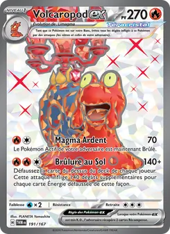 Carte Pokémon Volcaropod-ex 191