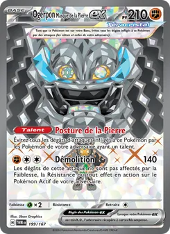 Carte Pokémon Ogerpon Masque de la Pierre-ex 199