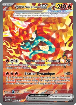 Carte Pokémon Ogerpon Masque du Fourneau-ex 212