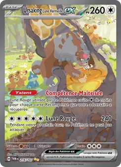 Carte Pokémon Ursaking Lune Vermeille-ex 216