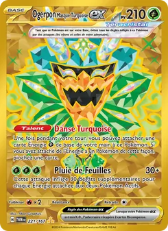 Carte Pokémon Ogerpon Masque Turquoise-ex 221