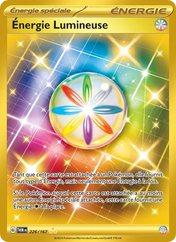 Carte Pokémon Énergie Lumineuse 226/167 de l'extension Mascarade Crépusculaire