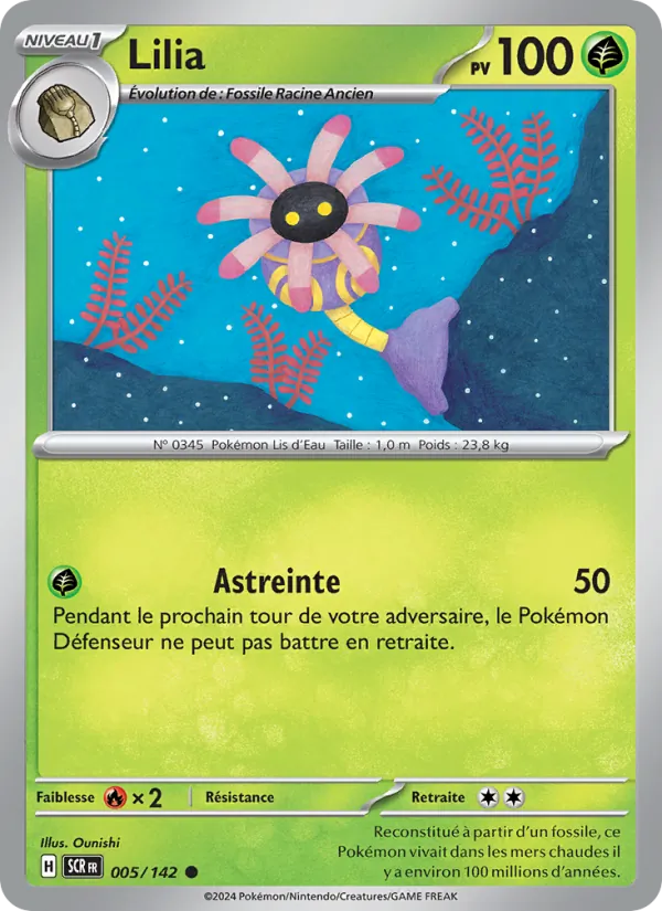 Carte Pokémon Lilia 005/142 de l'extension Couronne Stellaire