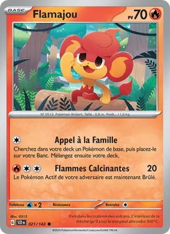 Carte Pokémon Flamajou 021