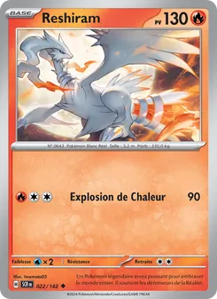 Carte Pokémon Reshiram 022