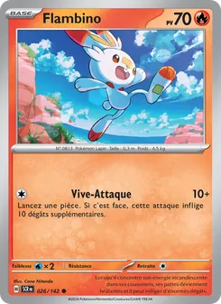 Carte Pokémon Flambino 026