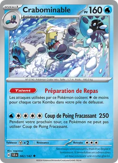Carte Pokémon Crabominable 042