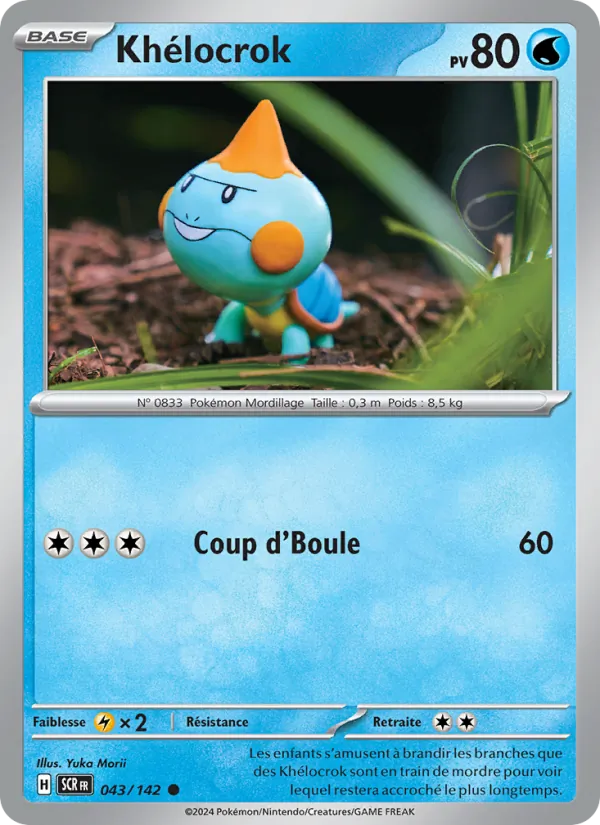 Carte Pokémon Khélocrok 043/142 de l'extension Couronne Stellaire
