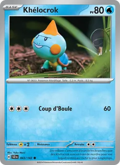 Carte Pokémon Khélocrok 043