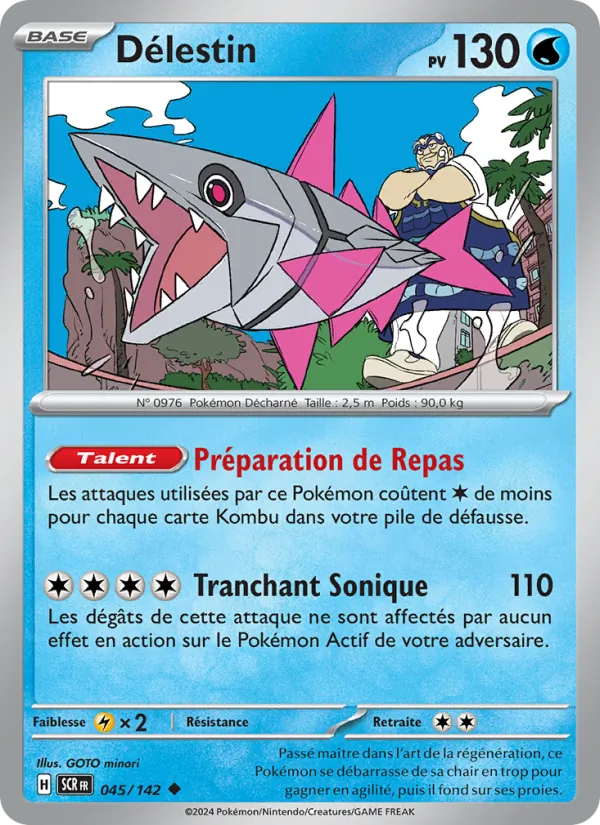Carte Pokémon Délestin 045/142 de l'extension Couronne Stellaire