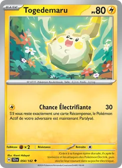Carte Pokémon Togedemaru 054