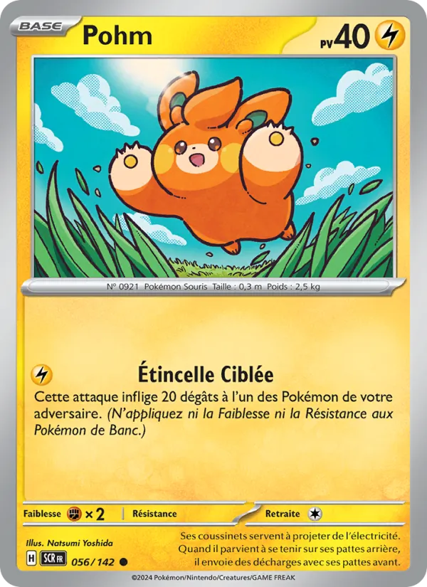 Carte Pokémon Pohm 056/142 de l'extension Couronne Stellaire