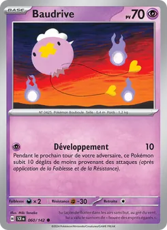 Carte Pokémon Baudrive 060