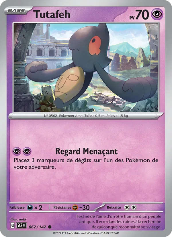 Carte Pokémon Tutafeh 062/142 de l'extension Couronne Stellaire