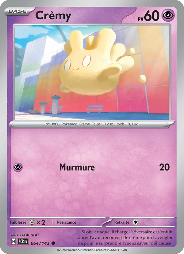 Carte Pokémon Crèmy 064/142 de l'extension Couronne Stellaire