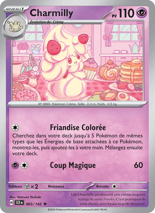 Carte Pokémon Charmilly 065/142 de l'extension Couronne Stellaire