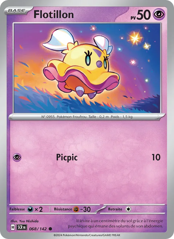 Carte Pokémon Flotillon 068/142 de l'extension Couronne Stellaire