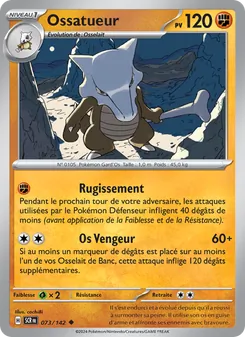 Carte Pokémon Ossatueur 073 — Couronne Stellaire