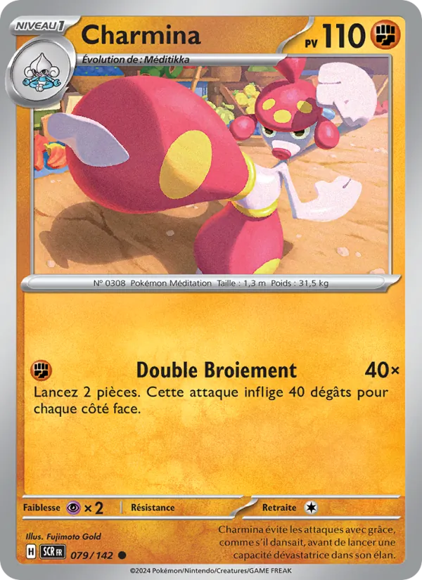 Carte Pokémon Charmina 079/142 de l'extension Couronne Stellaire