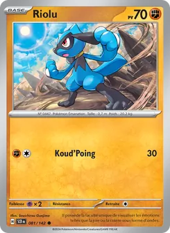 Carte Pokémon Riolu 081
