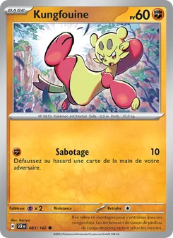 Carte Pokémon Kungfouine 083