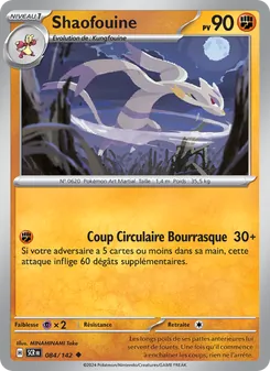 Carte Pokémon Shaofouine 084