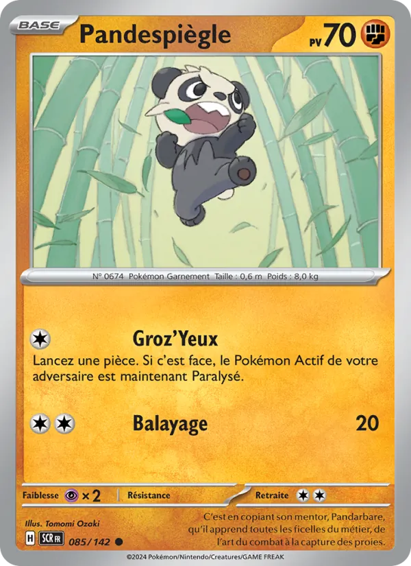 Carte Pokémon Pandespiègle 085/142 de l'extension Couronne Stellaire