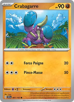 Carte Pokémon Crabagarre 087