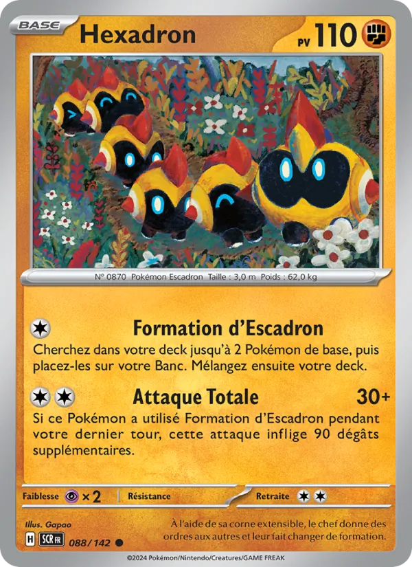 Carte Pokémon Hexadron 088/142 de l'extension Couronne Stellaire