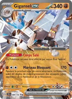 Carte Pokémon Gigansel-ex 089