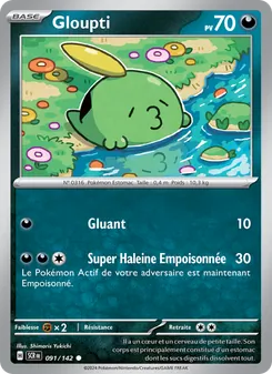 Carte Pokémon Gloupti 091