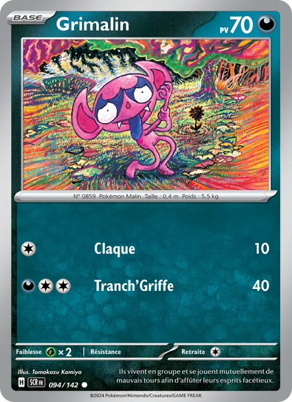 Carte Pokémon Grimalin 094/142 de l'extension Couronne Stellaire