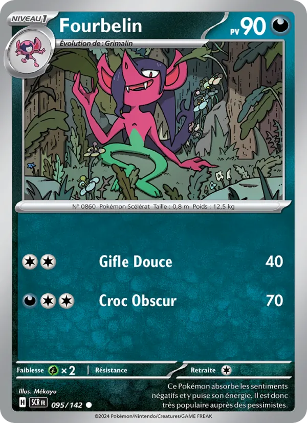 Carte Pokémon Fourbelin 095/142 de l'extension Couronne Stellaire