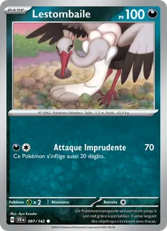 Carte Pokémon Lestombaile 097