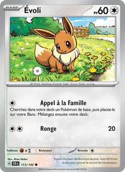 Carte Pokémon Évoli 113