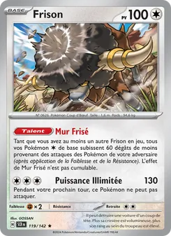 Carte Pokémon Frison 119