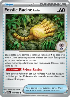 Carte Pokémon Fossile Racine Ancien 130