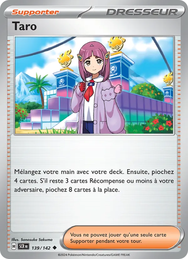 Carte Pokémon Taro 139/142 de l'extension Couronne Stellaire